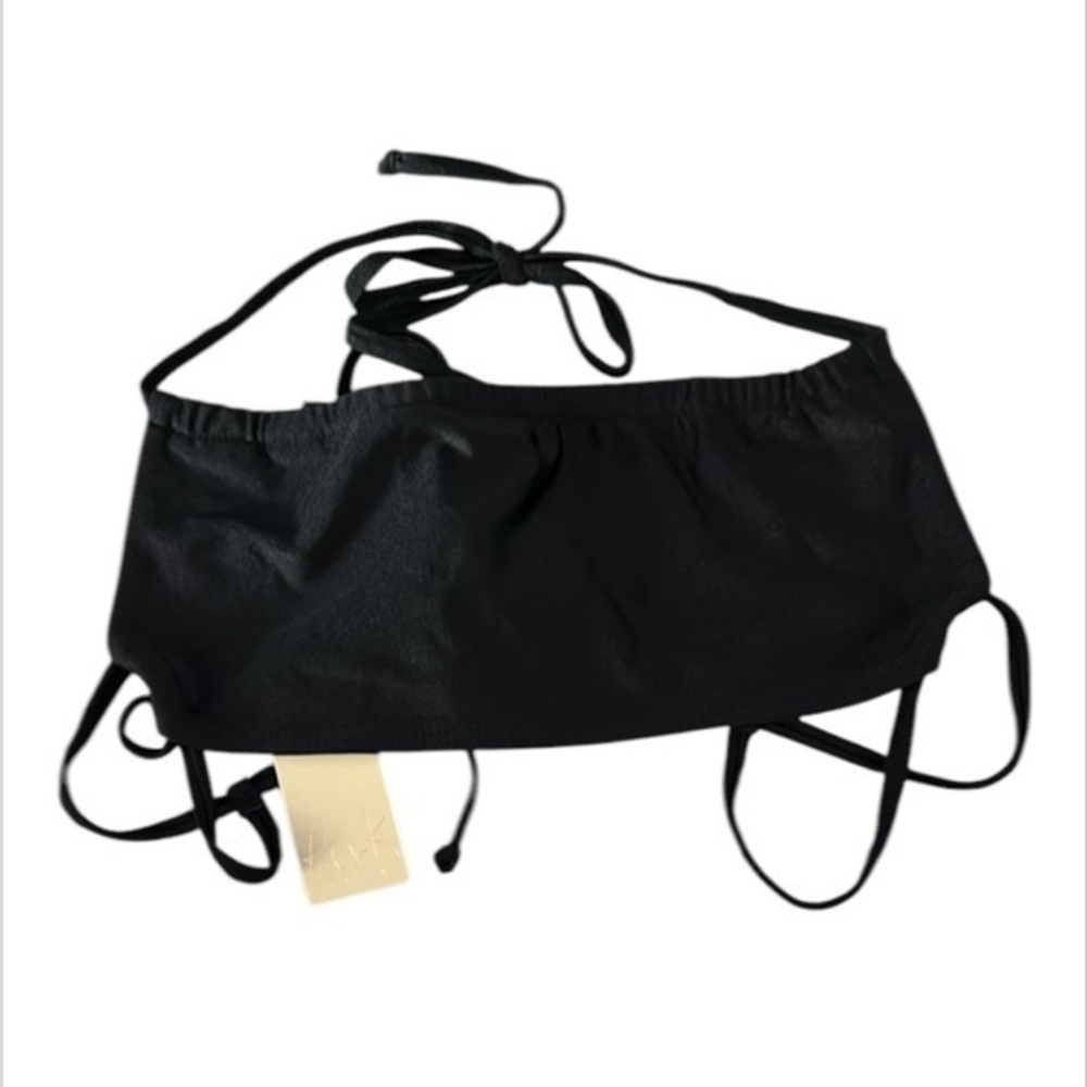 Ris-K Dippin' Daisy's Cliff Black Noir bikini top size S swim swimsuit